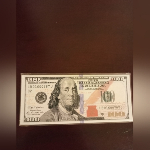 Brand New American Benjamin Franklin 100 Dollar Bill Wallet - Picture 1 of 2